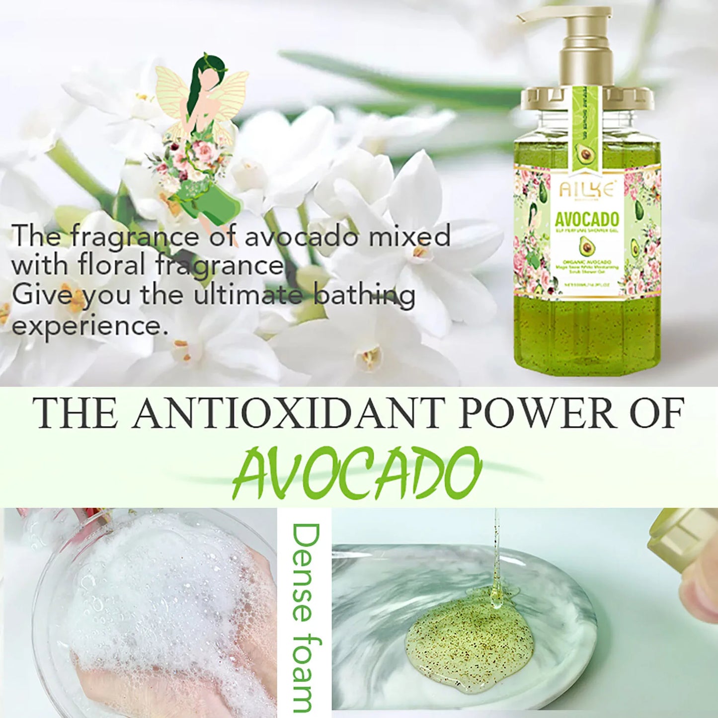Women Body Wash Peach Shower Gel