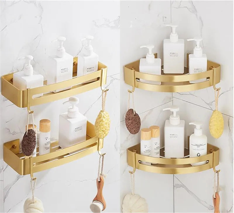 Corner Wall Mounted Bathroom Shelf