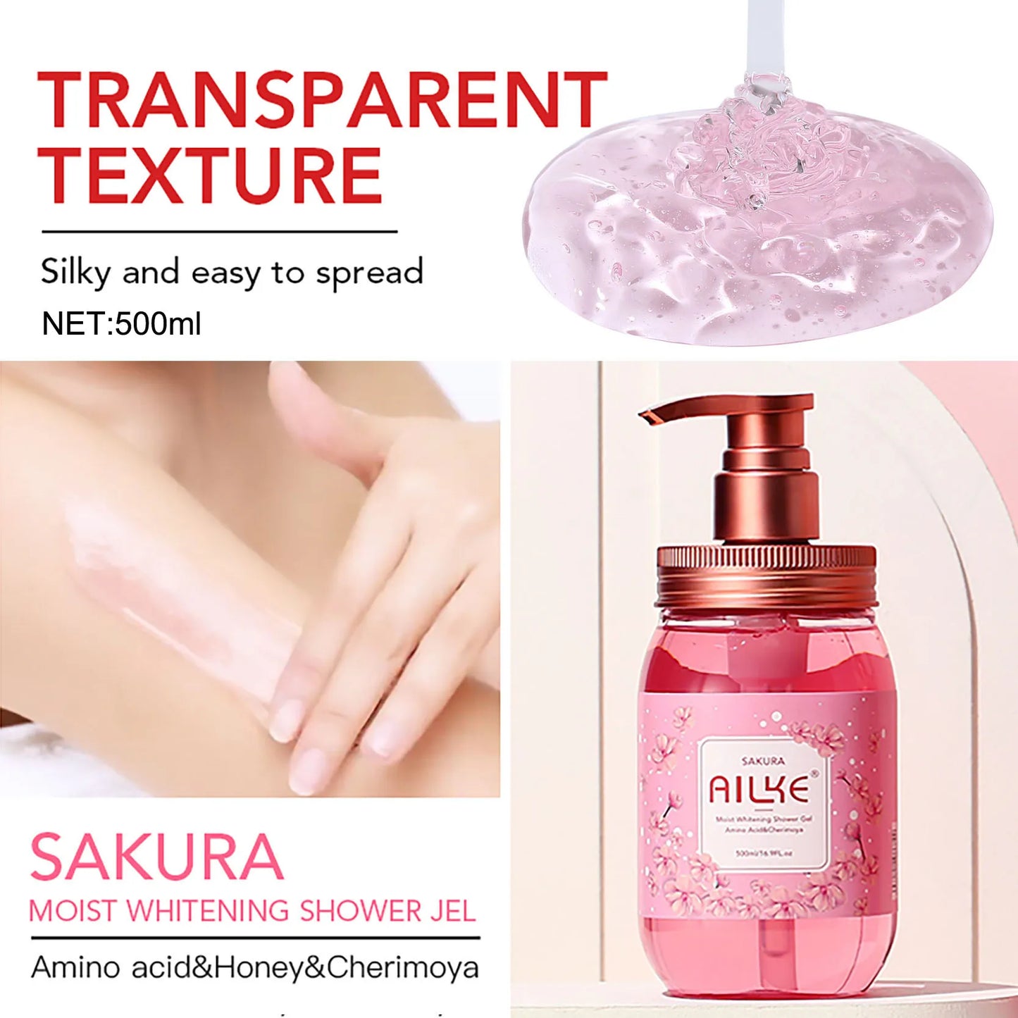 Whitening Brightening Scrub Fragrant Shower Gel