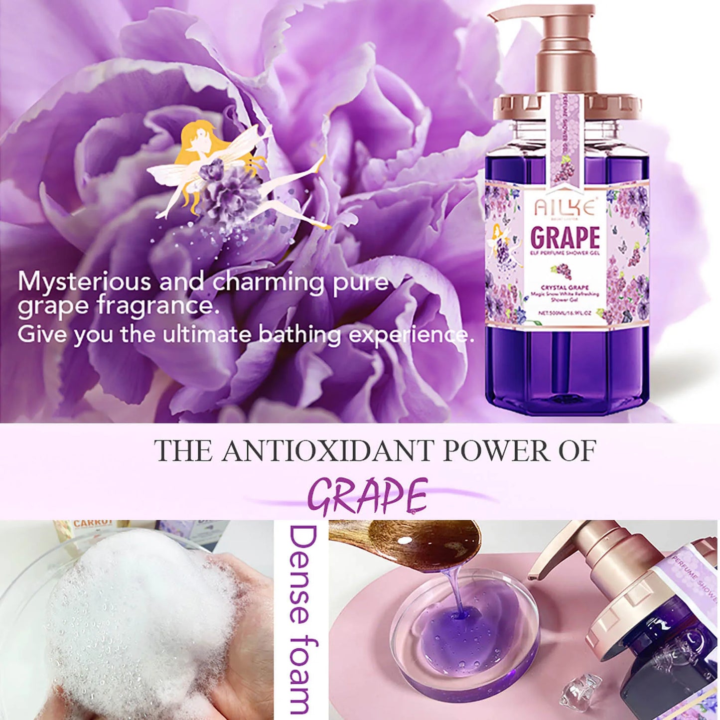 Whitening Brightening Scrub Fragrant Shower Gel