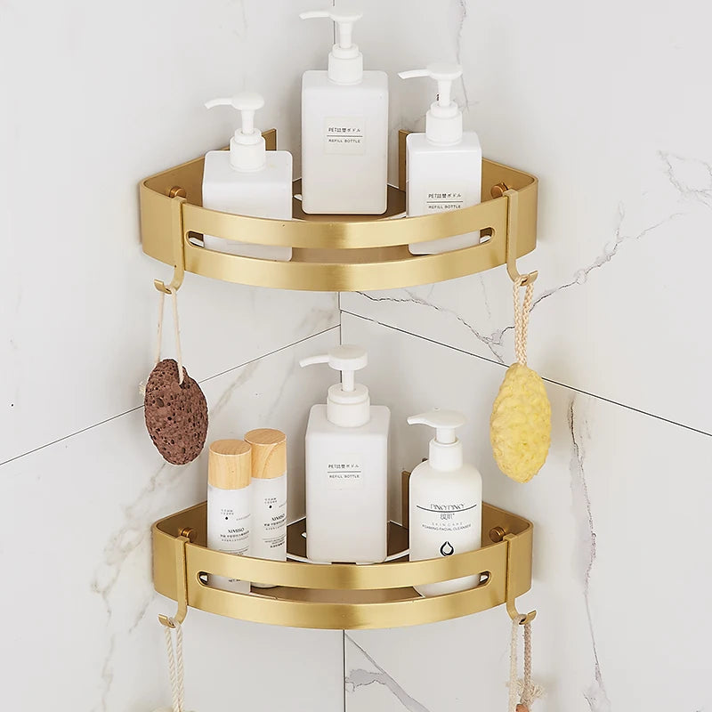 Corner Wall Mounted Bathroom Shelf
