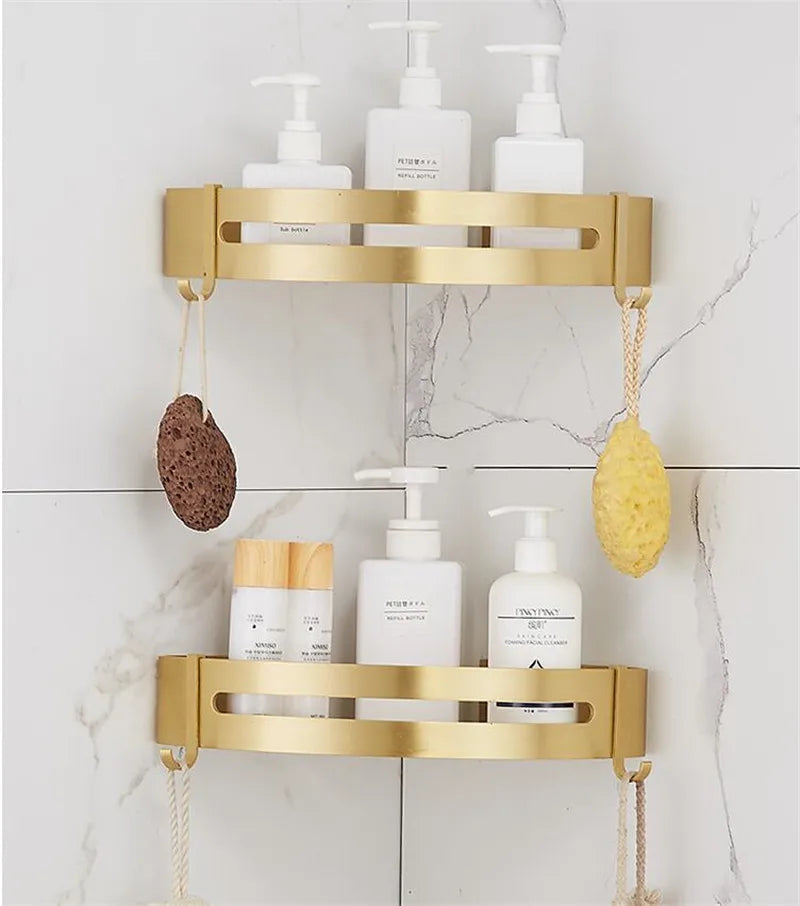Corner Wall Mounted Bathroom Shelf