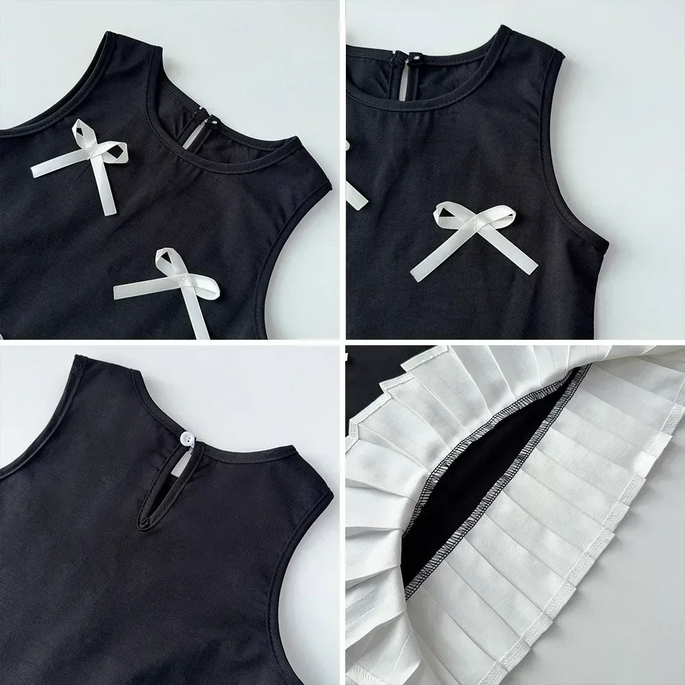 Black Bow Decoration Princess Dresses
