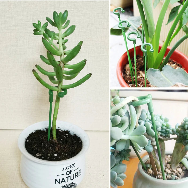2/5/10pcs Plastic Plant Supports Flower Stand