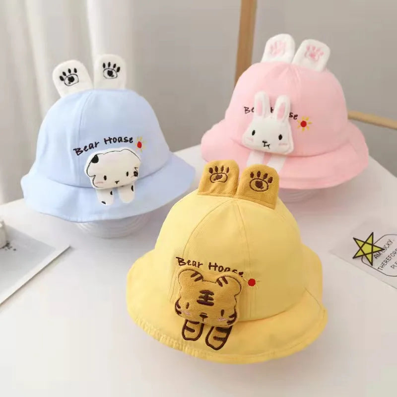 Cartoon Animal Ears Baby Bucket Hat