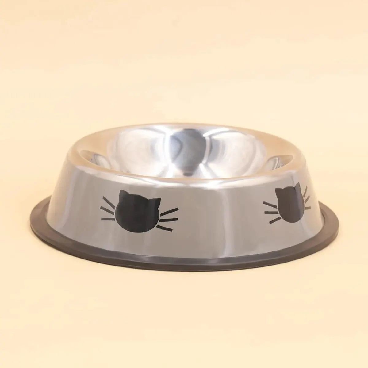 Pet Cat Dog Bowl with Non-Slip Rubber Base