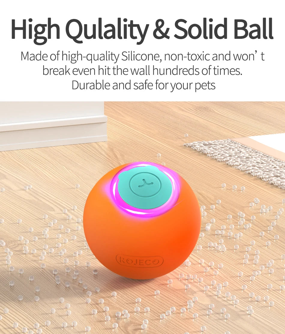 Smart Pet Cat Bouncing Automatic Rolling Ball Toy
