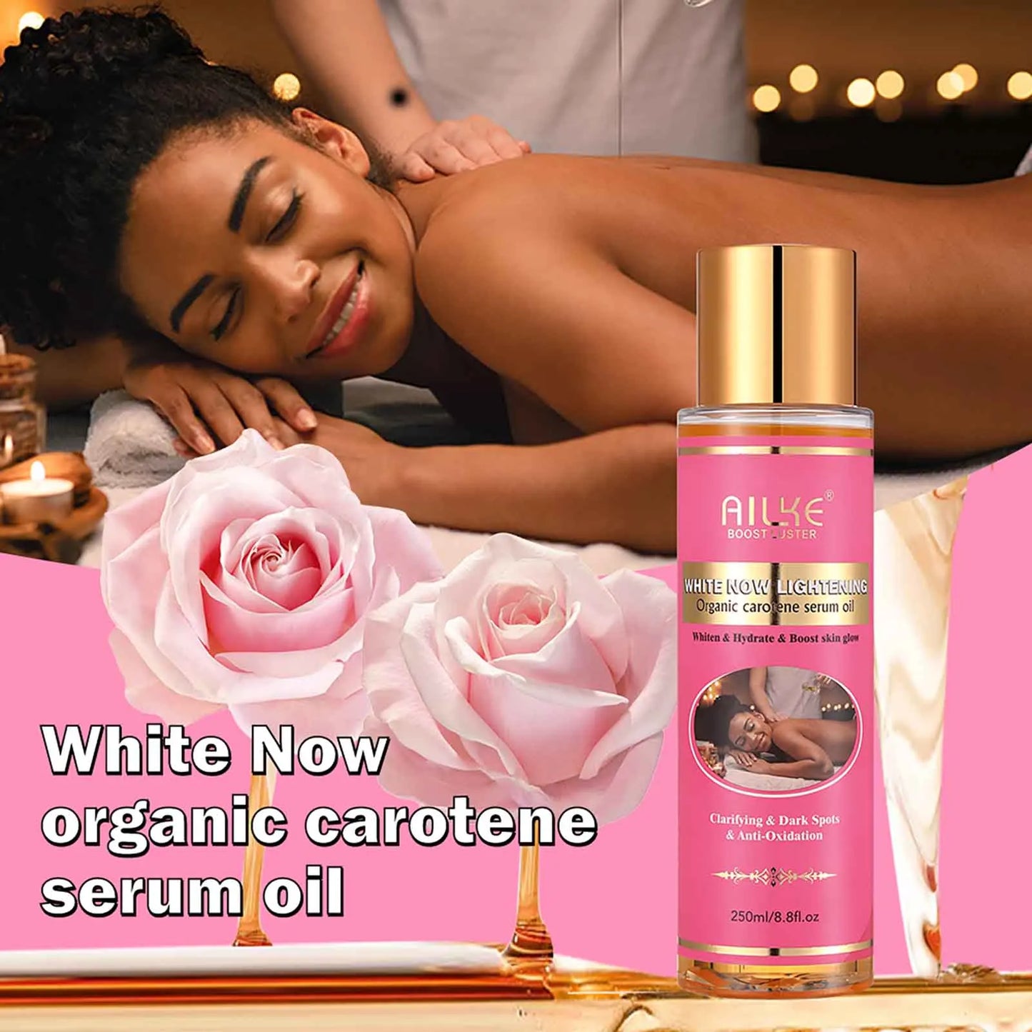 Organic Skin Brightening Set, Whitening Lotion
