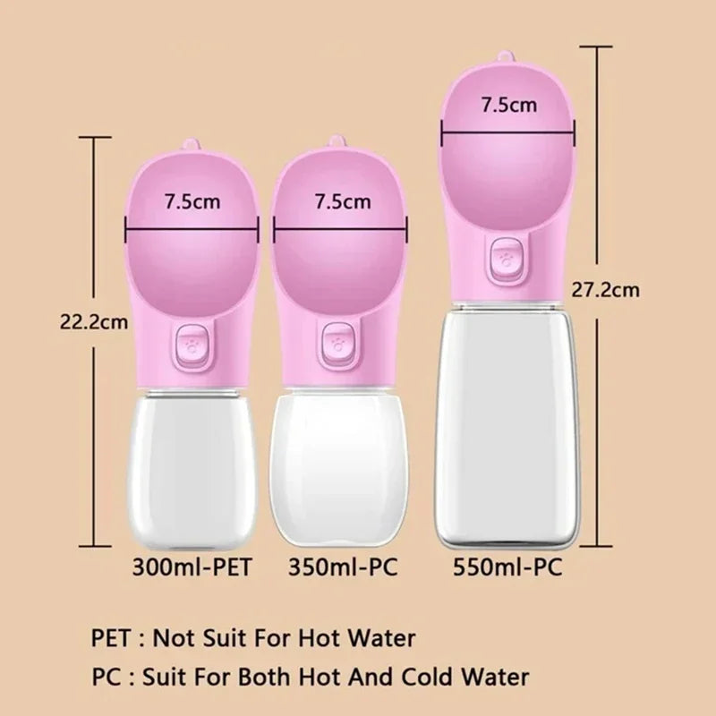 Portable Pet Cat Dog Water Bottle Leakproof