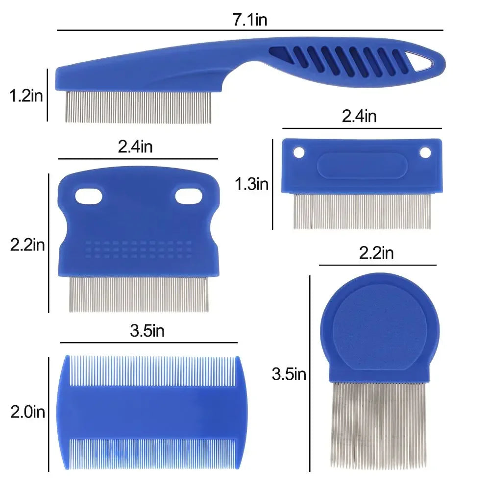 Pet Flea Comb Stainless Steel Head Lice Comb