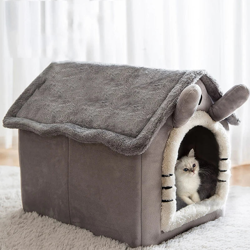 Indoor Warm Dog House Soft Pet Bed Tent House