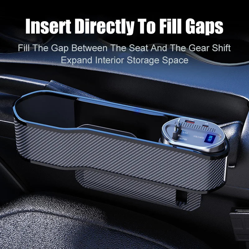 Car Supplies Wireless Charging Car Seat Gap Organizer