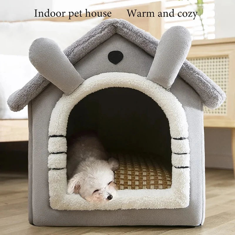 Indoor Warm Dog House Soft Pet Bed Tent House
