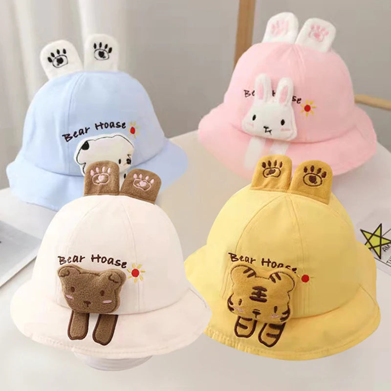 Cartoon Animal Ears Baby Bucket Hat