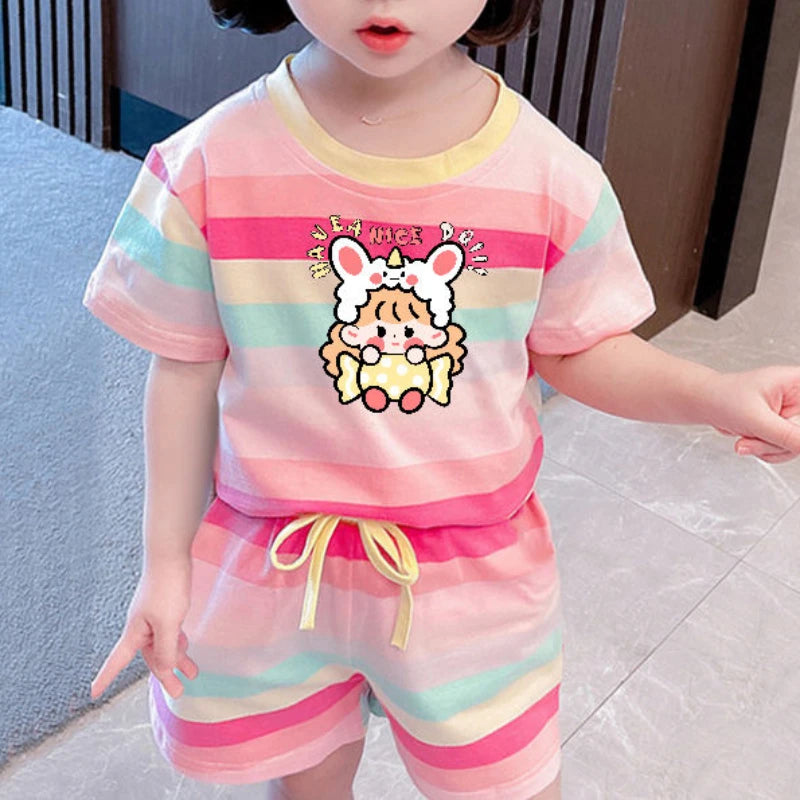 Cute Hello Kitty Summer Clothing Sets