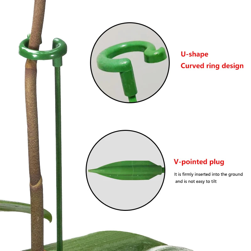 2/5/10pcs Plastic Plant Supports Flower Stand