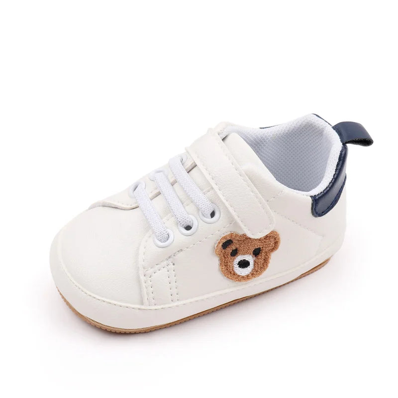 High Quality PU Cute Bear Baby Sneaker