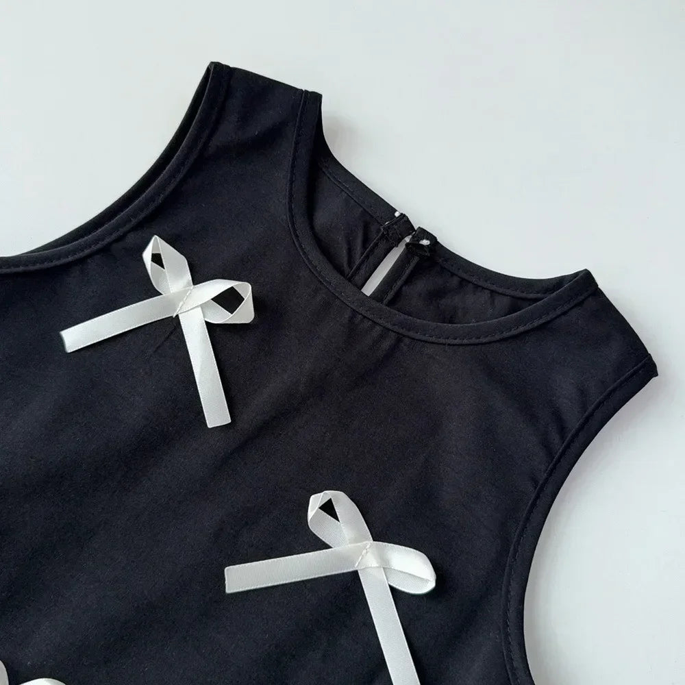 Black Bow Decoration Princess Dresses
