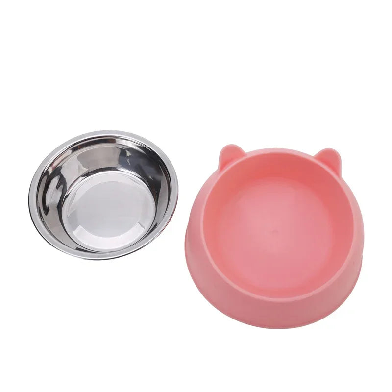 1Pc Pet Cat Food Feeding Bowl