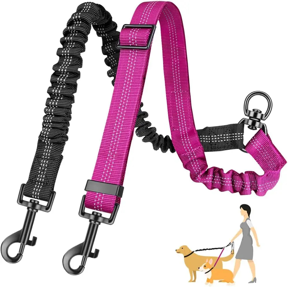 16ft Long Dual Pet Dog Cat Leash Adjustable Strap