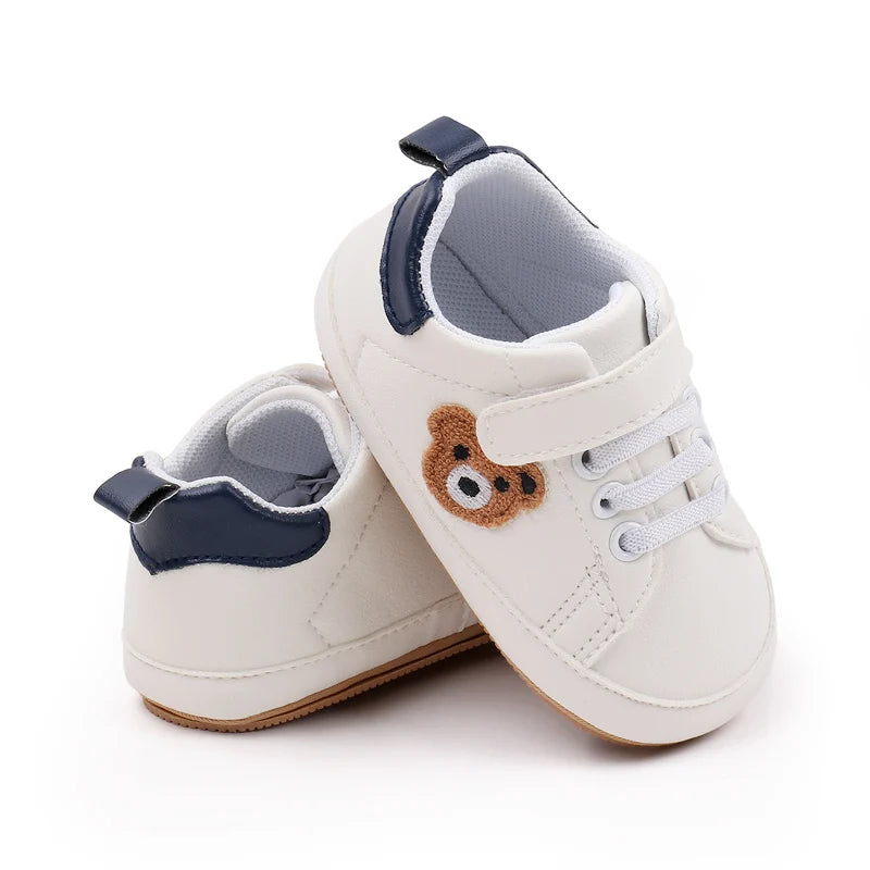 High Quality PU Cute Bear Baby Sneaker