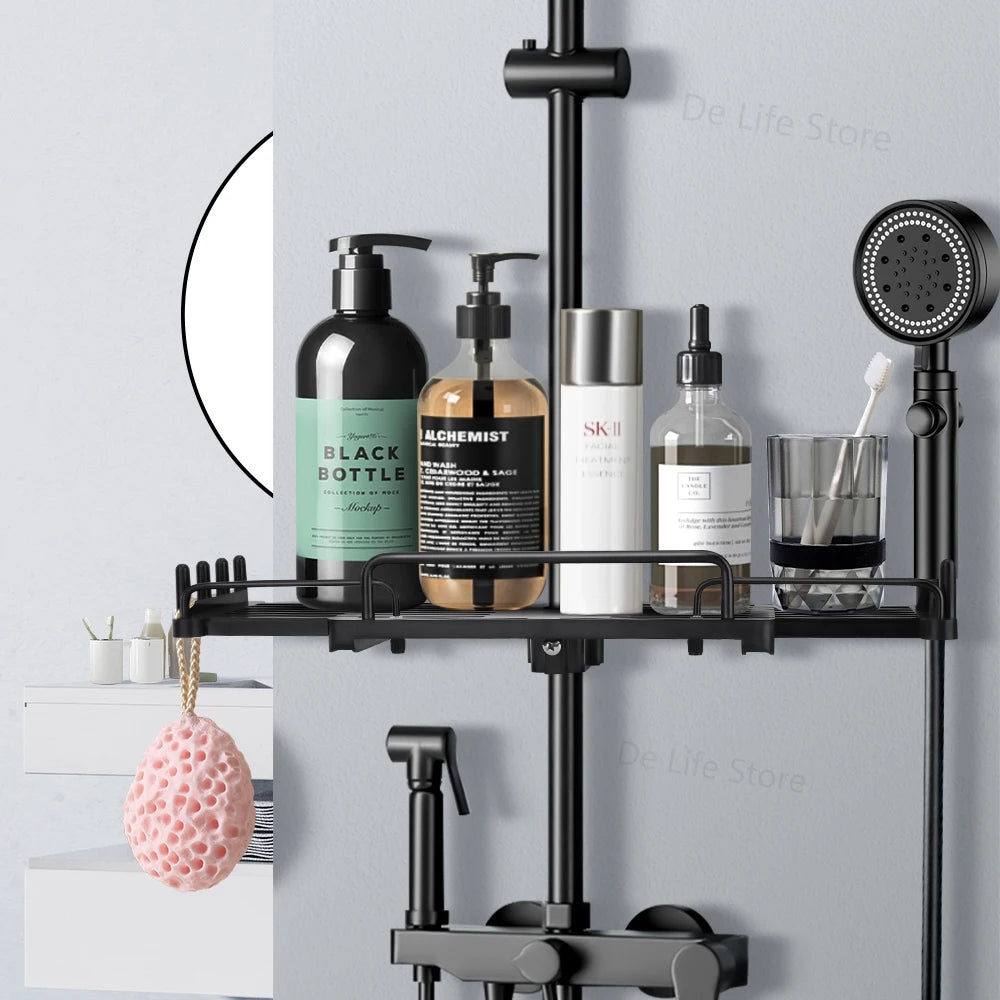 Extendable Shower Shelf Bathroom Shelf Without Drilling