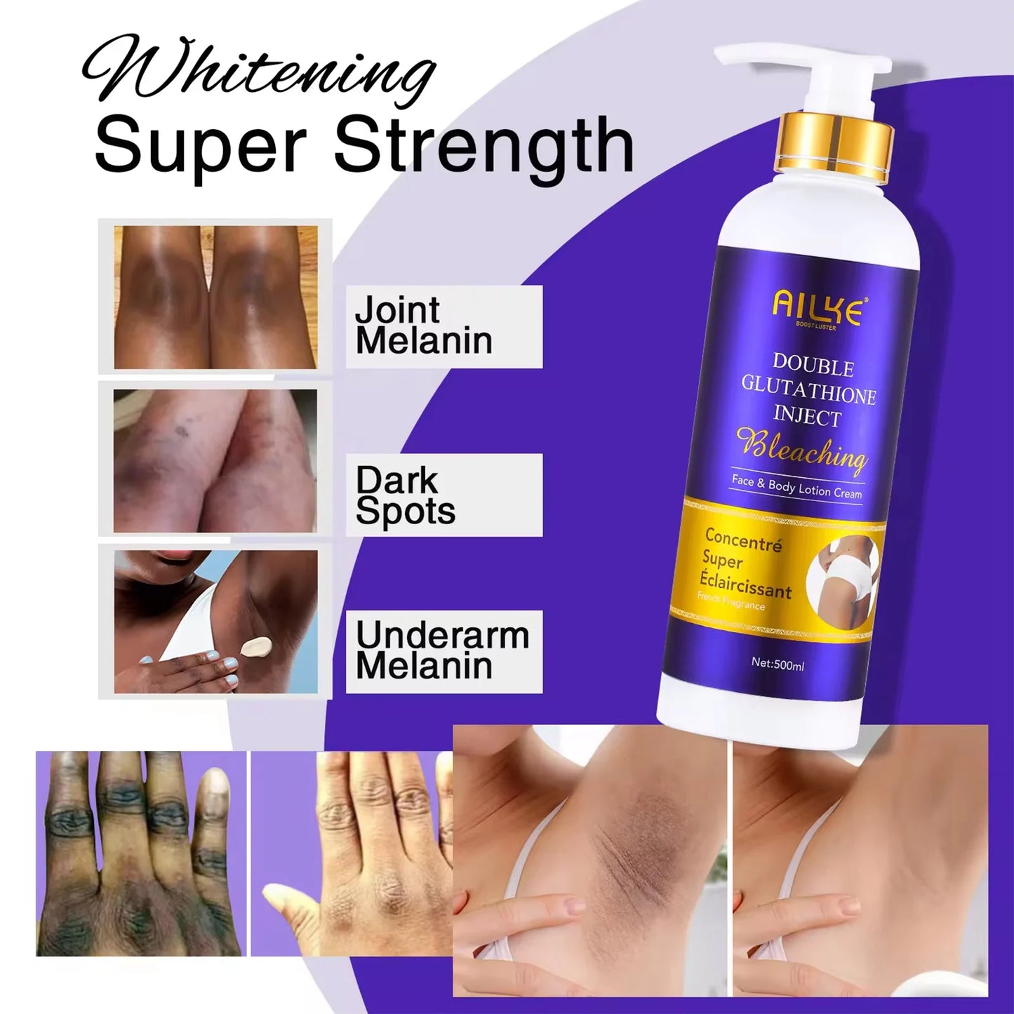 Glutathione Body Lotion for Brighter Skin