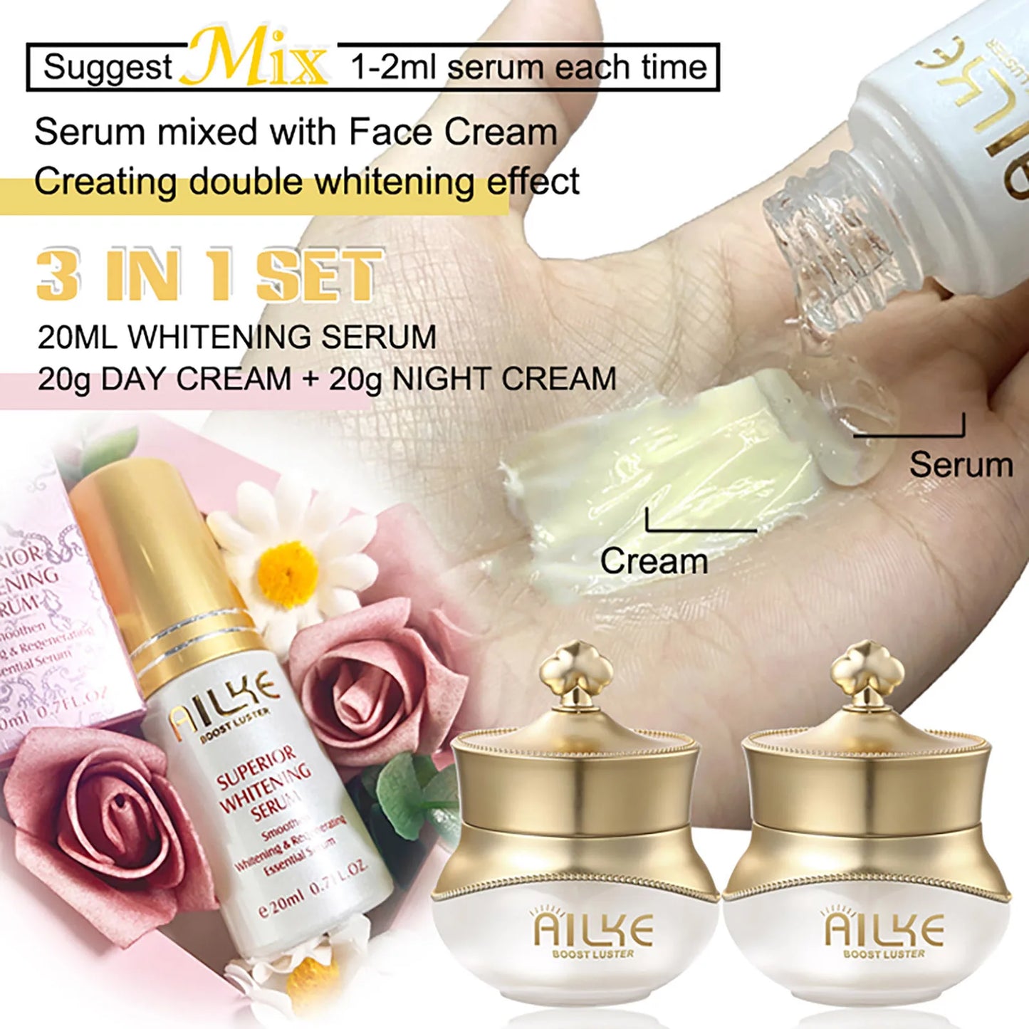 Lightening Whitening Day And Night Beauty Facial Cream