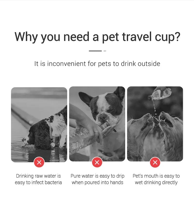 Portable Pet Cat Dog Water Bottle Leakproof