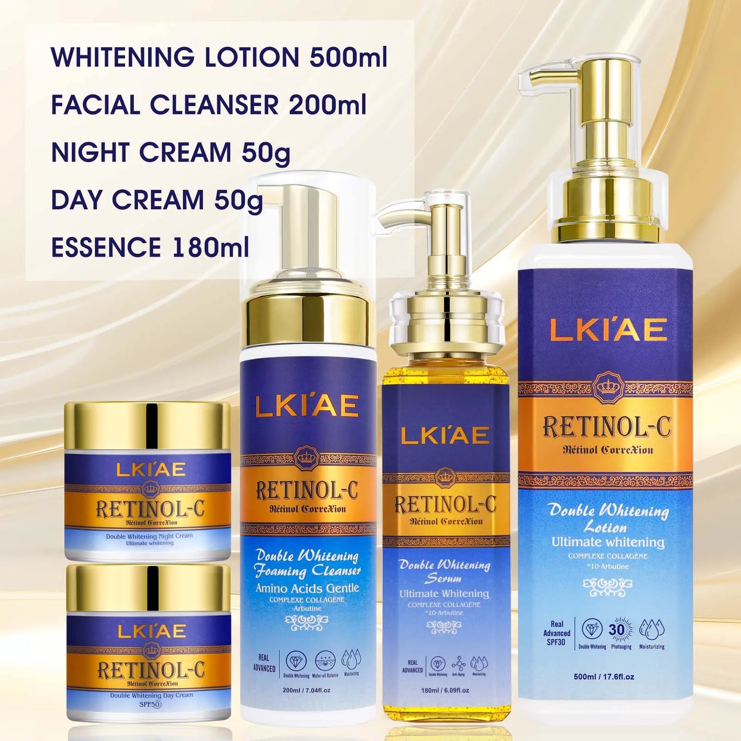 Real Retinol Whitening Skin Care Set