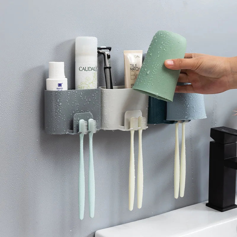 Toothbrush Holder Punch-free Wall-mounted