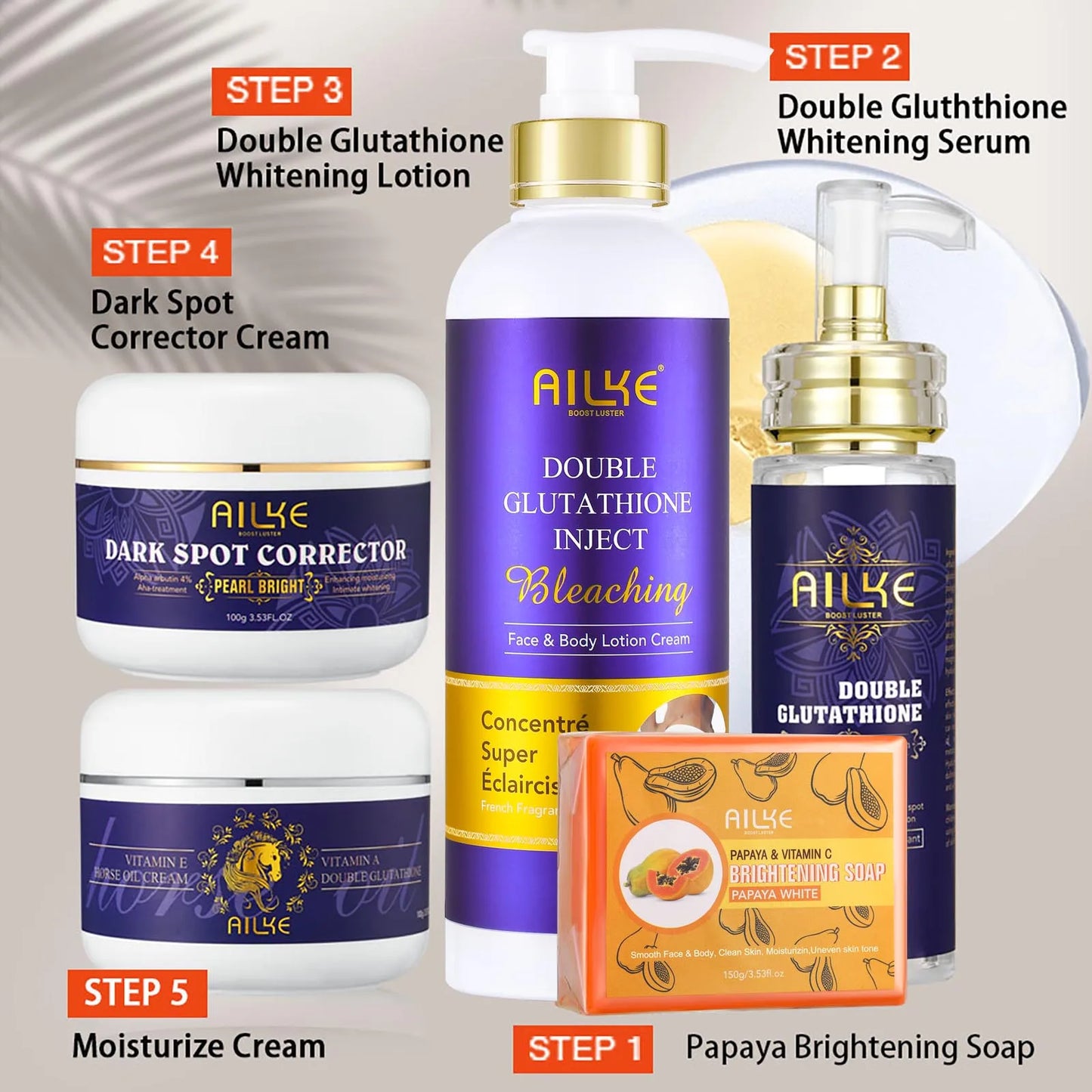 Reduce White, Dark, Whitening Skin Care Set