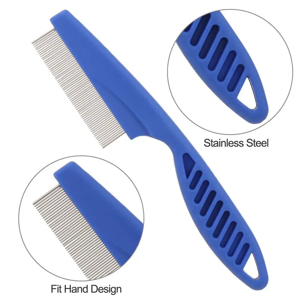 Pet Flea Comb Stainless Steel Head Lice Comb