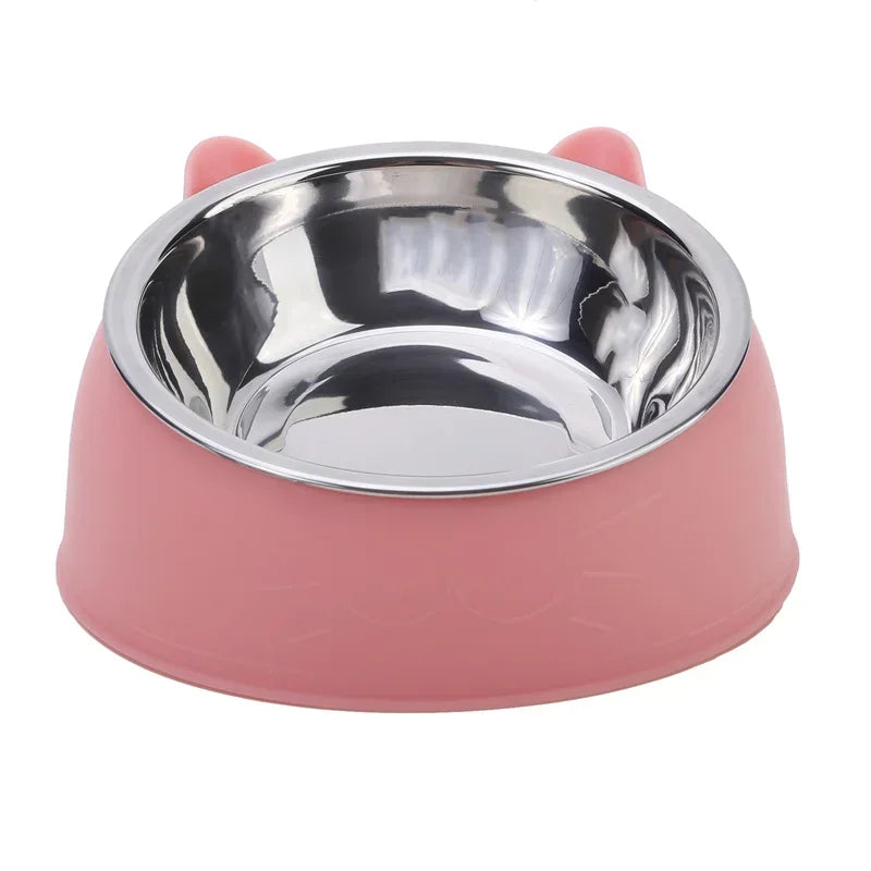 1Pc Pet Cat Food Feeding Bowl