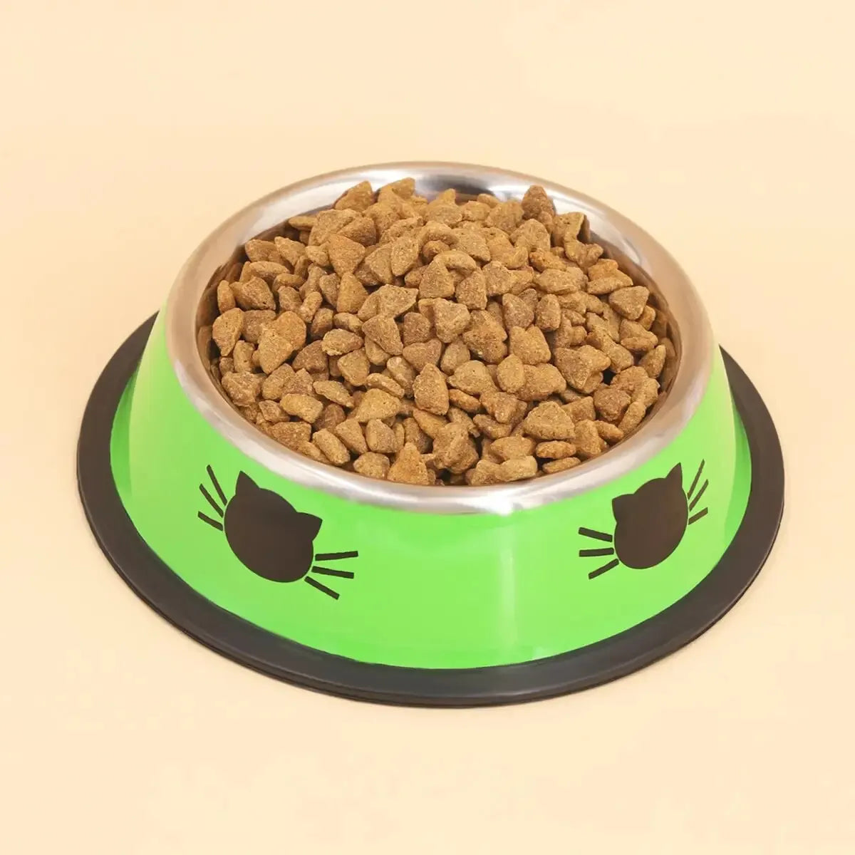 Pet Cat Dog Bowl with Non-Slip Rubber Base