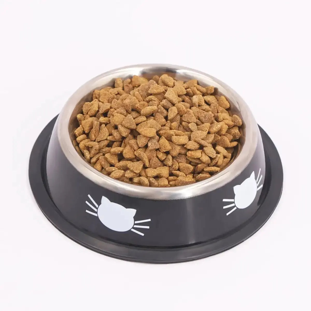 Pet Cat Dog Bowl with Non-Slip Rubber Base