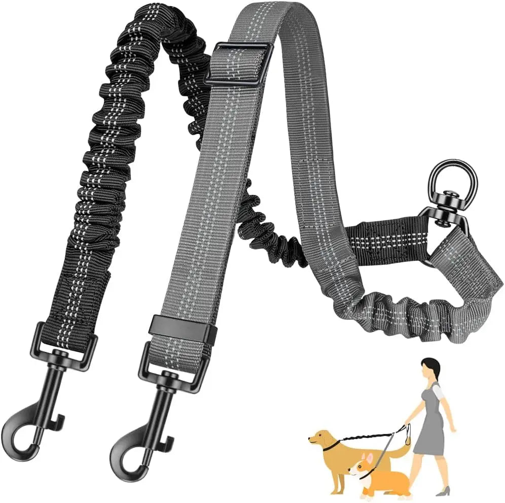 16ft Long Dual Pet Dog Cat Leash Adjustable Strap