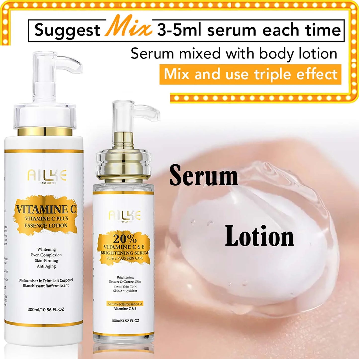 Vitamin C Skin Care Set, with Lightening Body Lotion