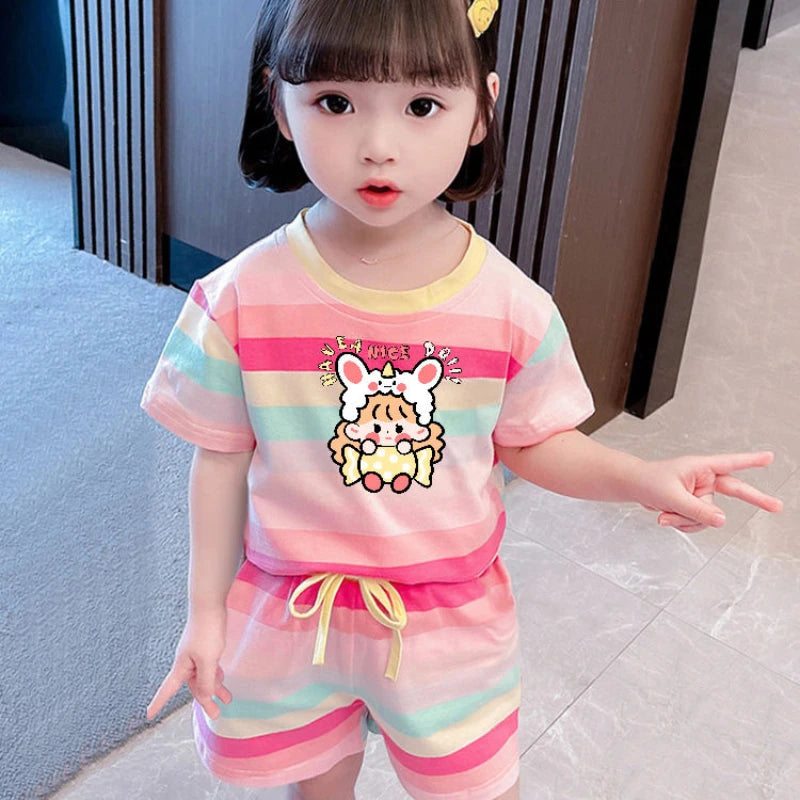 Cute Hello Kitty Summer Clothing Sets