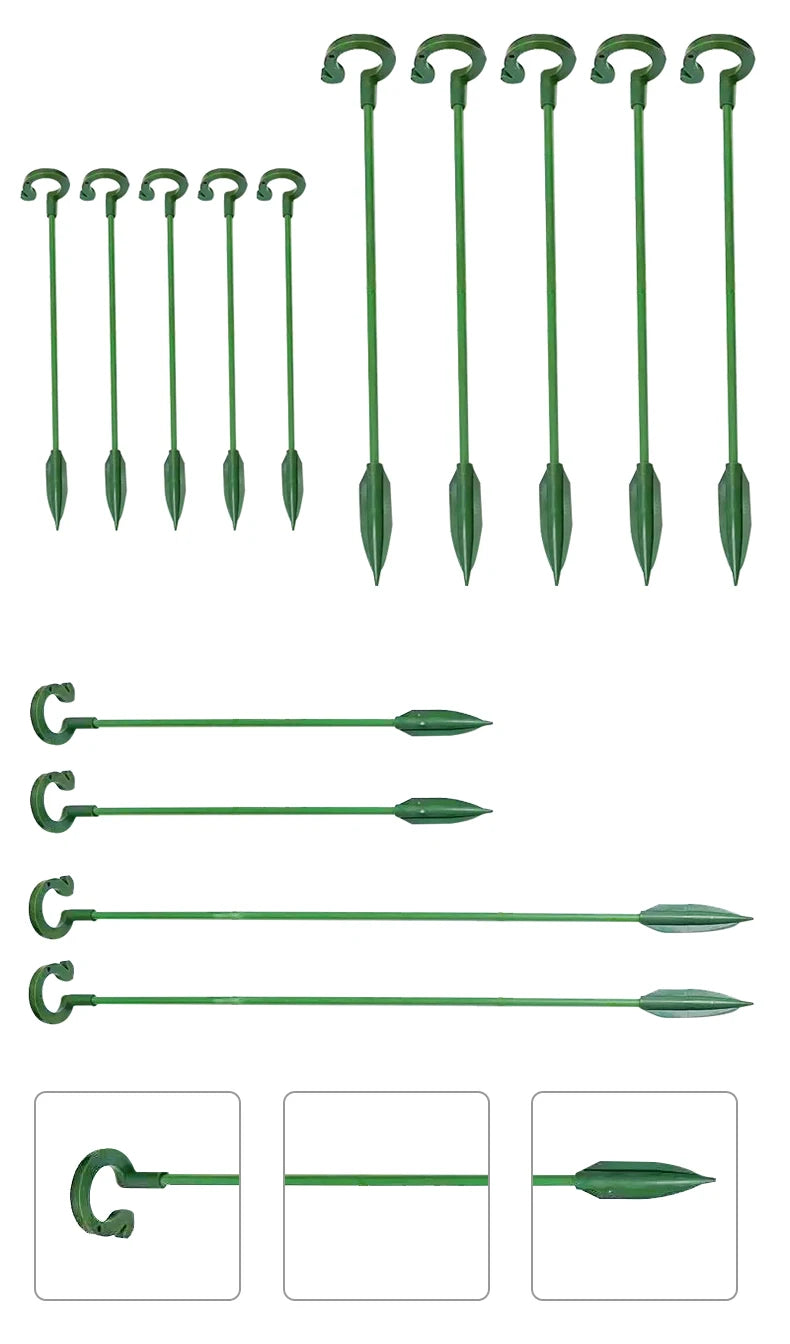 2/5/10pcs Plastic Plant Supports Flower Stand