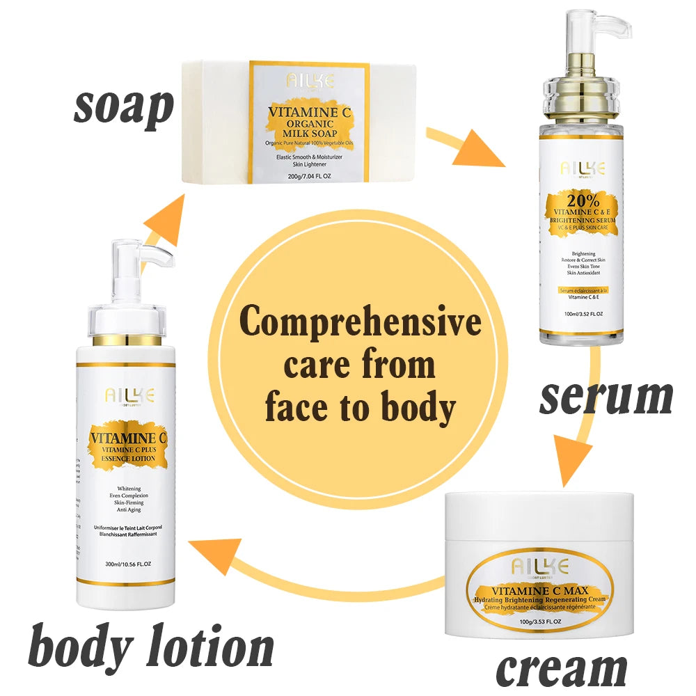 Vitamin C Skin Care Set, with Lightening Body Lotion