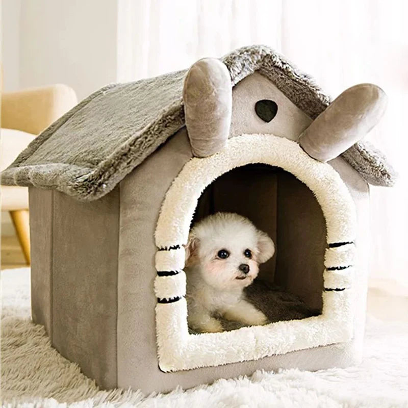 Indoor Warm Dog House Soft Pet Bed Tent House