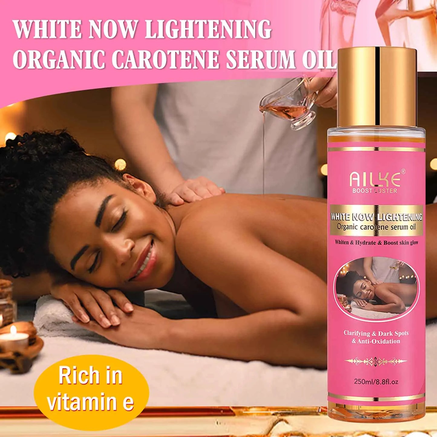 Organic Skin Brightening Set, Whitening Lotion