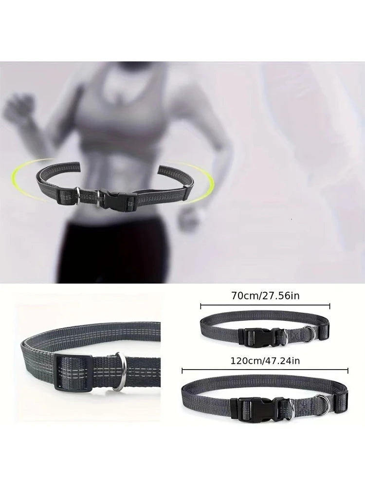 Pet Cat Dog Hands-Free Leash Adjustable