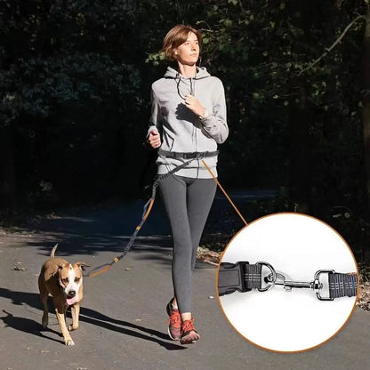 Pet Cat Dog Hands-Free Leash Adjustable