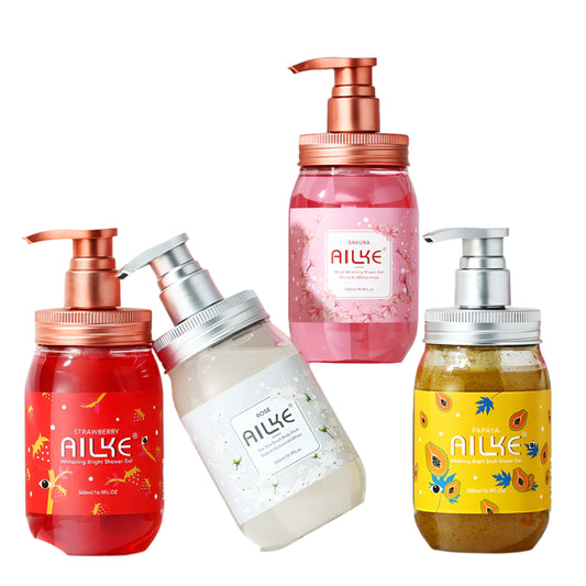 Whitening Brightening Scrub Fragrant Shower Gel