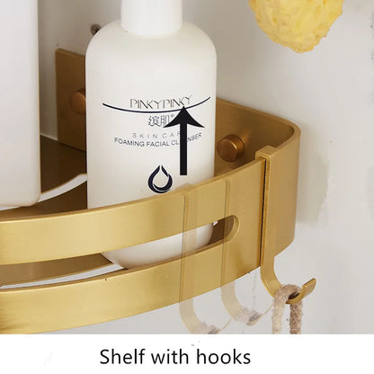 Corner Wall Mounted Bathroom Shelf