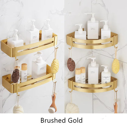 Corner Wall Mounted Bathroom Shelf