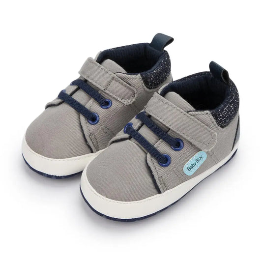 Newborn Baby Solid Color Canvas Shoes