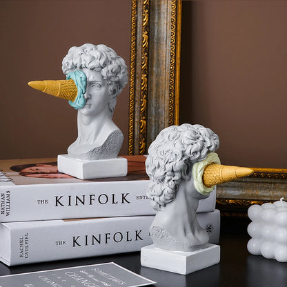 Ice Cream David Figurine Home Decor Sculpture